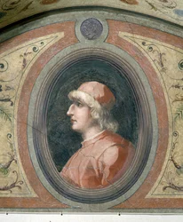 Porträt eines Mannes, Camera della Fama, 1548
